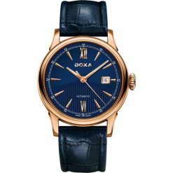 ZEGAREK DOXA Vintage Fusion 624.90.202.03. Niebieskie zegarki męskie marki DOXA, ze stali. Za 3075,00 zł.