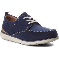 Półbuty CLARKS - Edgewood Mix 261317317 Blue Suede. Niebieskie półbuty skórzane męskie Clarks. W wyprzedaży za 269,00 zł.