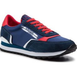 Sneakersy TRUSSARDI JEANS - 79A00339 U608. Niebieskie półbuty damskie Trussardi Jeans, z jeansu. W wyprzedaży za 439,00 zł.