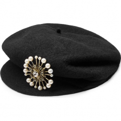 Czapka TWINSET - Basco OA8T93 Nero 00006. Czarne czapki zimowe damskie Twinset, z materiału. Za 339,00 zł.
