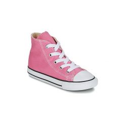Buty Dziecko Converse CHUCK TAYLOR ALL STAR CORE HI. Różowe trampki dziewczęce Converse, bez wzorów, bez zapięcia. Za 199,00 zł.