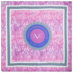 Chusty damskie: Versace 19.69 Chusta Damska Snake Różowy