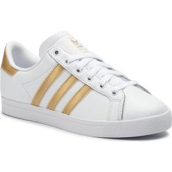 Buty adidas - Coast Star W EE6200 Ftwwht/Goldmt/Cblack. Białe buty sportowe damskie Adidas, bez wzorów, ze skóry ekologicznej, sportowe. W wyprzedaży za 219,00 zł.
