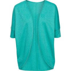 Bluzy damskie: Lekka bluza bez zapięcia, długi rękaw bonprix zielony oceaniczny melanż