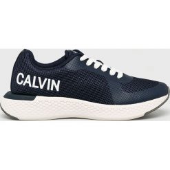 Calvin Klein Jeans - Buty. Niebieskie buty sportowe męskie marki Calvin Klein Jeans, z gumy, na sznurówki. Za 729,90 zł.