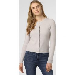 Marie Lund - Kardigan damski z wełny merino, szary. Szare swetry damskie Marie Lund, l, bez wzorów, z wełny. Za 149,95 zł.