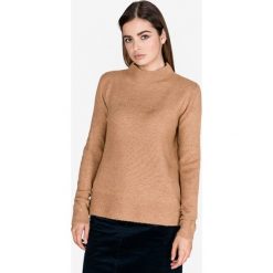 Tom Tailor Sweter Brązowy. Pomarańczowe bluzy damskie Tom Tailor, m, bez wzorów, z elastanu, bez rękawów, bez kaptura. Za 212,95 zł.