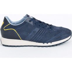 Wrangler - Buty. Niebieskie buty sportowe męskie marki Wrangler, ze skóry, na sznurówki. W wyprzedaży za 259,90 zł.