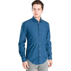 BOSS Hugo Boss Rikki Koszula Niebieski. Niebieskie koszule męskie BOSS Hugo Boss, l, bez wzorów, z bawełny, bez kołnierzyka, z długim rękawem. Za 443,95 zł.
