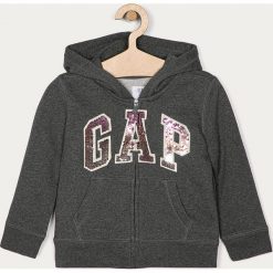 GAP - Bluza dziecięca 104-176 cm. Różowe bluzy dziewczęce GAP, z aplikacjami, z bawełny, bez rękawów, z kapturem. Za 159,90 zł.