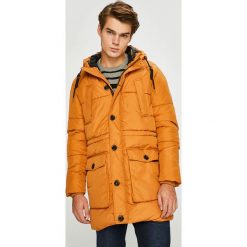 Jack & Jones - Kurtka. Pomarańczowe płaszcze męskie Jack & Jones, s, bez wzorów, z poliesteru, długie, z kapturem. W wyprzedaży za 259,90 zł.
