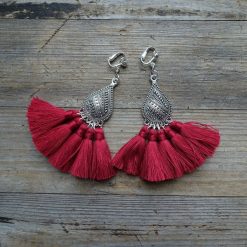 Klipsy damskie: Boho Love -klipsy z chwostami