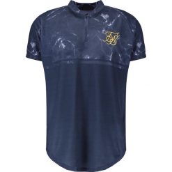 T-shirty męskie: SIKSILK MARBLE BASEBALL TEE Tshirt z nadrukiem dark navy