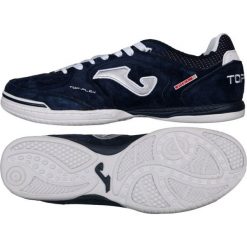 Buty halowe Joma Top Flex Nobuck 803 TOPNS.803.IN. Niebieskie buty sportowe męskie Joma, ze skóry, na sznurówki, do piłki nożnej. W wyprzedaży za 339,00 zł.