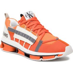 Sneakersy CALVIN KLEIN JEANS - Lex S0589 Orange Popsicle. Pomarańczowe sneakersy męskie marki Calvin Klein Jeans, na co dzień, bez wzorów, z jeansu, bez zapięcia. Za 989,00 zł.