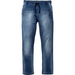 Spodnie męskie: Dżinsy dresowe Regular Fit Straight bonprix niebieski "used"
