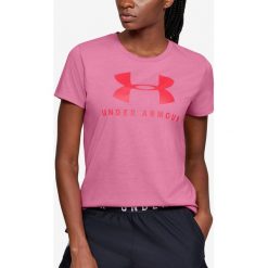 Under Armour Sportstyle Classic Koszulka Różowy. Różowe koszulki damskie Under Armour, s, z nadrukiem, z bawełny, bez kołnierzyka. Za 119,95 zł.