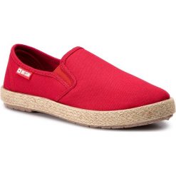 Espadryle BIG STAR - DD274018 Red. Czerwone espadryle damskie marki BIG STAR, na co dzień, bez wzorów, z tworzywa sztucznego, retro, bez obcasa, na płaskiej podeszwie, bez zapięcia. Za 89,00 zł.