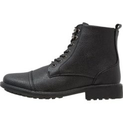 Buty zimowe męskie: Brave Soul MOTTLED BOOT Botki sznurowane black