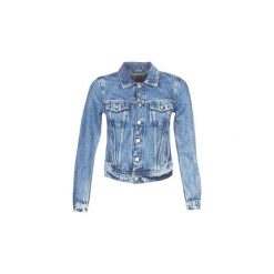 Kurtki jeansowe Pepe jeans CORE JACKET. Niebieskie kurtki damskie Pepe Jeans, s, bez wzorów, z jeansu, bez kaptura. Za 439,00 zł.