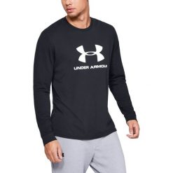 Under Armour Sportstyle Koszulka Czarny. Czarne podkoszulki męskie Under Armour, xs, z nadrukiem, z bawełny, z długim rękawem. Za 137,95 zł.