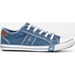 Sneakersy Mustang bonprix niebiesko-szary. Niebieskie sneakersy damskie bonprix. Za 179,99 zł.
