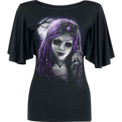 Spiral Goth Doll Koszulka damska czarny. Czarne bluzki damskie marki Spiral, s, z nadrukiem, z dekoltem w łódkę. Za 79,90 zł.