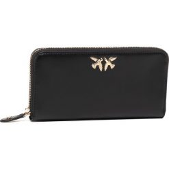Duży Portfel Damski PINKO - Ryder Simply Wallet Zip Around L PE 20 PLTT 1P21KZ Y5FF Black Z99. Czarne portfele damskie Pinko, bez wzorów, ze skóry. Za 539,00 zł.