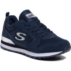 Sneakersy SKECHERS - Goldn Gurl 111/NVY Navy. Niebieskie półbuty damskie Skechers, ze skóry. W wyprzedaży za 199,00 zł.
