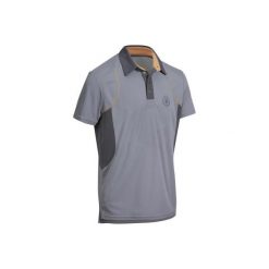 Koszulka polo jeździecka 500 Mesh męska. Szare koszulki męskie FOUGANZA, xl, bez wzorów, z elastanu, bez rękawów. Za 69,99 zł.