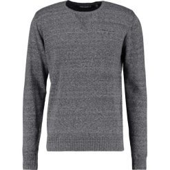Swetry klasyczne męskie: Teddy Smith PLAY MOULINE Sweter gris chine moyen