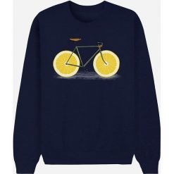 Bluza "Zest" w kolorze granatowym. Niebieskie bluzy damskie Wooop, xl, bez wzorów, bez rękawów, bez kaptura. W wyprzedaży za 87,95 zł.