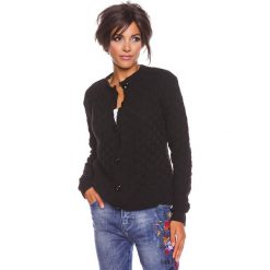 Sweter rozpinany "Agathe" w kolorze czarnym. Czarne kardigany damskie marki 100% Maille, s, ze splotem. W wyprzedaży za 129,95 zł.