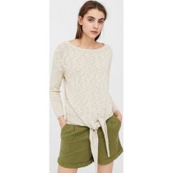 Mango - Sweter Nudo. Szare bez kategorii Mango, m, z bawełny, z dekoltem w łódkę. W wyprzedaży za 49,90 zł.