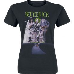 Bluzki asymetryczne: Beetlejuice Poster Koszulka damska czarny