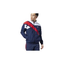 Bluzy dresowe Reebok Classic Kurtka Classics Vector Track Jacket. Niebieskie bluzy męskie Reebok Classic, s, bez wzorów, z dresówki, bez kołnierzyka, bez rękawów, bez kaptura. Za 329,00 zł.
