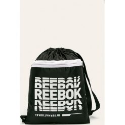 Reebok - Plecak. Czarne plecaki męskie Reebok, z nadrukiem, z poliesteru. Za 59,90 zł.