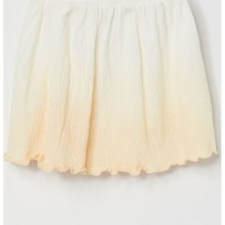 Spódnica z efektem dip-dye - Beżowy. Brązowe spódniczki damskie Reserved, bez wzorów. W wyprzedaży za 29,99 zł.