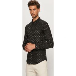 Armani Exchange - Koszula. Czarne koszule męskie Armani Exchange, s, bez wzorów, z elastanu, casualowe, button down, z długim rękawem. W wyprzedaży za 219,90 zł.