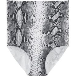 Figi panty shape Level 1 bonprix we wzór skóry węża. Czarne panty damskie bonprix. Za 39,99 zł.