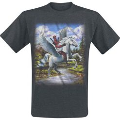 Deadpool Paints T-Shirt odcienie szarego. Szare t-shirty męskie z nadrukiem marki Deadpool, l, z okrągłym kołnierzem. Za 54,90 zł.