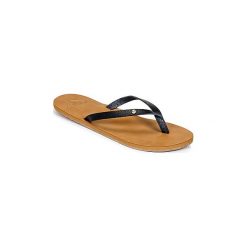 Japonki Roxy JYLL II J SNDL BLK. Czarne klapki damskie Roxy, bez wzorów, bez obcasa. Za 109,00 zł.