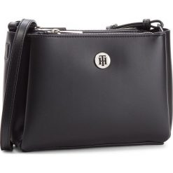 Torebka TOMMY HILFIGER - Effortless Tommy Xov AW0AW05687 002. Czarne listonoszki damskie marki TOMMY HILFIGER, ze skóry ekologicznej. Za 599,00 zł.