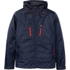 Lekka kurtka funkcyjna z kapturem bonprix ciemnoniebieski. Niebieskie płaszcze męskie bonprix, m, bez wzorów, z kapturem. Za 189,99 zł.