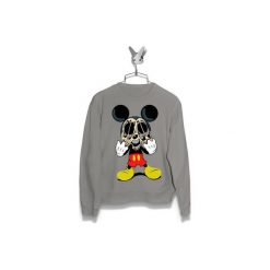 Bluza Horror Myszka Miki Damska. Szare bluzy damskie Failfake, xs, bez wzorów, bez rękawów, bez kaptura. Za 160,00 zł.