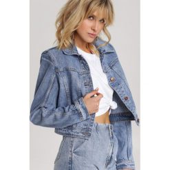 Niebieska Kurtka Neamecia. Niebieskie kurtki damskie Renee, s, bez wzorów, z jeansu, bez kaptura. Za 129,99 zł.