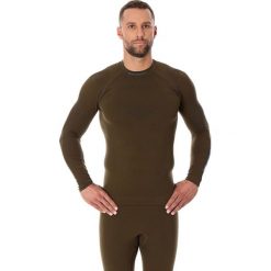 Bejsbolówki męskie: Brubeck Bluza męska Thermo z długim rękawem khaki r. XXL (LS13040)