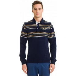 Galvanni Koszulka Polo Męska Bundaberg M, Ciemnoniebieski. Czarne koszulki męskie GALVANNI, m, w paski, z bawełny, polo, bez rękawów. W wyprzedaży za 219,00 zł.