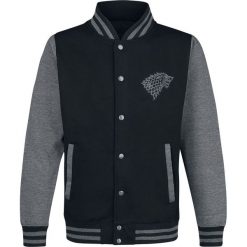 Gra o Tron House Stark Winterfell College Jacket czarny/szary. Szare kurtki męskie marki Gra o Tron, l, w paski, bez kaptura. Za 199,90 zł.