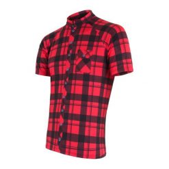Sensor Koszulka Rowerowa Square Red L. Czerwone koszulki męskie Sensor, m, bez wzorów, sportowe, bez kołnierzyka, z krótkim rękawem, krótkie. Za 179,00 zł.